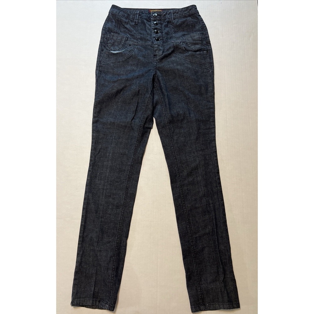 Zana Di Vintage Y2K‎ Dark Wash Button Fly Zip Straight Leg Jeans Women's SZ 9
